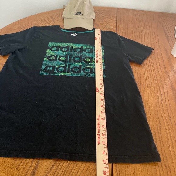 Adidas set of T-shirt and hat Men Sz XL (18/20) gently used - Picture 9 of 12